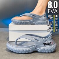 Dép xỏ ngón có giá trị cao Mùa hè 2025 Phong cách mới Mặc ngoài chống trượt Bãi biển San