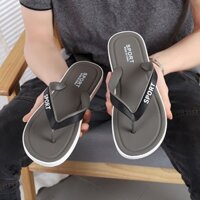 Dép Xỏ Ngón Đế Cao Su Chống Mài Mòn Thời Trang Đi Biển Mùa Hè Phong Cách Hàn Quốc Cho Nam