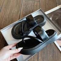 Dép Xỏ Ngón Đế Xuồng Phong Cách Hàn Quốc Dành Cho Nữ, Dép Sandal Đế Cao Đi Êm Chân Su Shoes