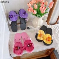 Dép xỏ ngón hoa GENENIC Thời trang chống thấm nước cho bé gái