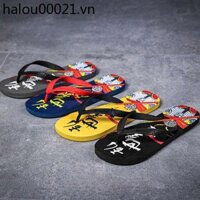 Dép xỏ ngón hợp thời trang quốc gia Dép đi biển nam mùa hè 2023 Phù hợp với phong cách mới Flip nam hợp thời trang @
