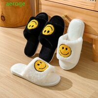 Dép xỏ ngón mặt cười AEROGEM, Dép nữ mềm chống trượt, Giày dễ thương thấm mồ hôi Kawaii Dép sang trọng bé gái