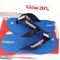 dép xỏ ngón nam havaianas màu xanh biển quai dù không trợn