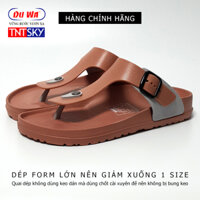 Dép xỏ ngón nam, nữ siêu nhẹ DUWA - Hàng chính hãng - TK208 - Nâu - 43