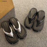 Dép xỏ ngón nền tảng VIDELLY Kỳ nghỉ thời trang Y2K