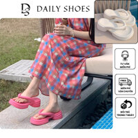 Dép xỏ ngón nữ, dép tông đi biển độn đế 5cm chất liệu EVA chống trơn trượt kiểu dáng xinh xắn | DAILY SHOES - DS05