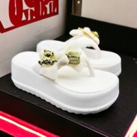 Dép xỏ ngón nữ, dép tông đi biển (chọn tăng 1 size) độn đế 5cm & 7cm chất liệu EVA siêu êm D7768