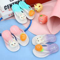 Dép xỏ ngón nữ Dép xỏ ngón hoạt hình ngọt ngào Dép thỏ thông thường chống trượt đi biển Dép xỏ ngón Dép học sinh Bên ngoài chúng tôi