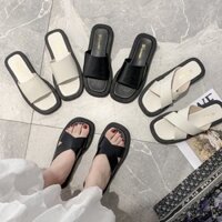 Dép xỏ ngón scandal nữ , đế dày vintage ulzzang