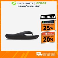 Dép Xỏ Ngón Unisex Crocs Mellow - Đen  - 208437-001