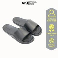 Dép Xốp Quai Ngang Cao Cấp Mira Trơn Đen Thể Thao Nam Nữ Dẻo Nhẹ Thời Trang - Size 42