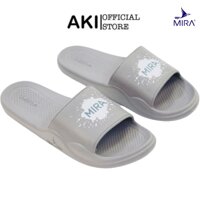 Dép xốp quai ngang cao cấp Mira FL Xám thể thao nam nữ dẻo nhẹ thời trang - MF001 - Màu Xám,Size 41