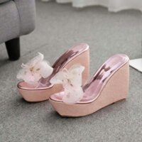 DÉP XUỒNG NƠ HOA NHŨ 12P HÀNG CAO CẤP GG FF ZZ RR II