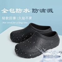 dép y tế bitis Giày Baotou, giày y tá, ủng đi mưa chống nước, giày đi làm nhà xưởng, giày thực phẩm, khuôn đúc EVA có đế 20128 dép y tế dép crocs y tế