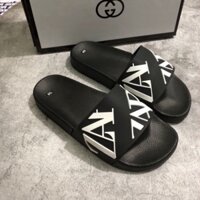 Dép Zara Quai Ngang Nam Nữ, Quai Xanh Đen Đế Cao Su Cao AT shop