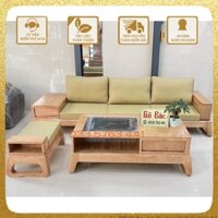 depcross Ảnh thực tế sofa 3 món chân quỳ gỗ sồi nga màu tự nhiên giá rẻ tại xưởng - ghế sofa ghees sofa ghế sôfa