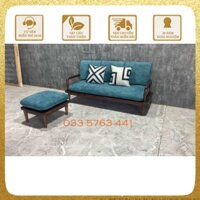 depcross sofa gỗ sồi nga 100% kiểu dáng sang trọng kèm đệm ngồi dày 15cm