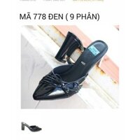 dép/guốc cao gót thời trang Đen (778)