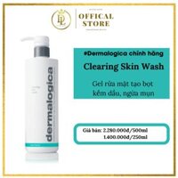 Dermalogica chính hãng Gel rửa mặt tạo bọt kềm dầu ngừa mụn - Clearing Skin Wash - 500 ml