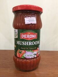 Deroni, Mushroom pasta sauce( Nước sốt nấm)/ 310g/ 1bottle