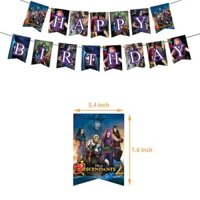 Descendants 2 Happy Birthday Decorations Banner Balloon Teen Kids Party Supplies