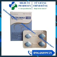 Desilmax 100 (Hộp 4 viên) – Thuốc điều trị rối loạn cương dương, yếu sinh lý