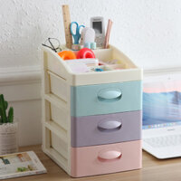 Desktop Office Storage Box for Cosmetics, Student Stationery, Cute Mini Drawer-Type Multi-Layer Plastic Storage Box ON8W