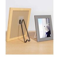 Desktop photo frame stand painting flat bracket creative standing display medal certificate table base