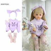 Despitego 1 Bộ Búp Bê Sơ Sinh Trang Phục Terylene Thay Đồ Chơi Đồ Chơi Trẻ Em