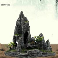 Despitego Bể cá Rockery Trang trí núi Thủ công sáng tạo Cảnh quan