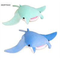 Despitego Cá Manta Ray Búp Bê 45 * 70cm Quà Tặng Cho Trẻ Em Đệm Ngủ Gối Búp Bê Giường Sofa Trang Trí Đồ Chơi Nhồi Bông