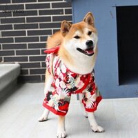 Despitego Thú cưng in hình Kimono phong cách Nhật Bản Áo khoác Cosplay cho chó mùa hè