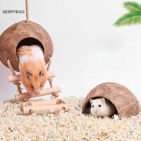 Despitego Vẹt Nest Sáng Tạo Vỏ Dừa Trang Trí Nhà Thằn Lằn