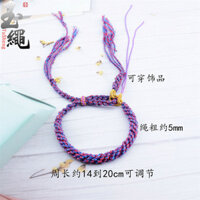 Dệt Tay Phong Cách Dân Tộc Vòng Tay Dây Ngô Nút Thắt Tay Dây Tự Làm Treo Mặt Dây Chuyền Rửa Tay Sợi Cotton Tua Rua Vòng Tay20250314Ww