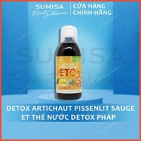 DETOX Artichaut Pissenlit Sauge et Thé Nước Detox Pháp ( mua 3 chai tặng bình nước detox )