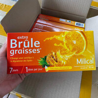 Detox Giảm Cân Cam Dứa Milical Extra Brule Graisses 7 Ngày Pháp - NƯỚC ÉP ĐỐT MỠ THỪA