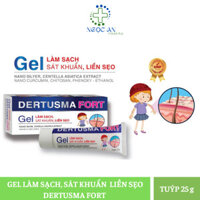 DETUSMA FORT Gel làm sạch sát khuẩn liền sẹo, ngăn ngừa niêm mạc miệng, phỏng dạ, thuỷ đậu, zona, côn trùng cắn tuýp 25g