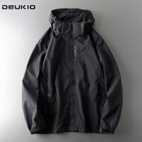 Deukio outdoor storm jacket nam mùa xuân và mùa thu áo khoác chống gió và chống thấm nước áo khoác thể thao nam