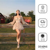 DEVONS STUDIO - Đầm mini dáng xòe phong cách vintage MALIE DRESS