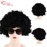 Dfgf Afro Chú Hề Tóc Giả Chất Lượng Cao Lông Tơ Disco Giả 70s 80 Halloween Đảng Tổng Hợp Tóc Punk Chịu Nhiệt Sợi Retro Cosplay Tóc Giả