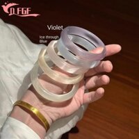 Dfgf Phong Cách Trung Hoa Lắc Tay, Vòng Tay Tròn Hình Học Ánh Trăng Trắng, Phụ Kiện Trang Sức Độc Đáo Phong Cách Cổ Tròn Retro Vòng Tay Bé Gái