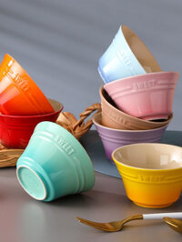 【DFSFUFYHUI】 Bát cơm Sweet 11cm màu pastel miệng loe p/c LC - Chén sứ cao cấp không chì, hàng tiêu