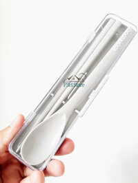 【DFSFUFYHUI】 Bộ muỗng đũa nhựa Lock&Lock nhỏ gọn dễ dàng mang theo LLC115GRY
