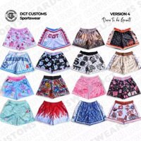 Dgt Unisex Lưới Phiên Bản Ngắn 4 Highwaist Trên Đầu Gối Thăng Hoa Toàn Diện Phong Cách Hợp Thời Trang