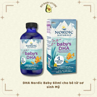 DHA cho bé từ sơ sinh Nordic Naturals DHA Baby hỗ trợ phát triển trí não bổ sung D3 Mỹ date 2027 (BILL US)
