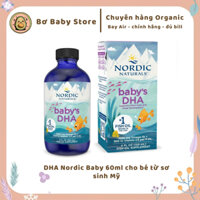 DHA cho bé từ sơ sinh Nordic Naturals DHA Baby hỗ trợ phát triển trí não bổ sung D3 Mỹ date 2027 (BILL US)