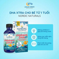 DHA cho trẻ từ 1 tuổi Nordic Naturals Children DHA 119ml, Hàng Mỹ Bay Air, Children's DHA Nordic Naturals Mỹ