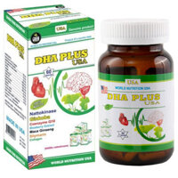 DHA Plus USA, hỗ trợ hoạt huyết, dưỡng não, tăng cường dưỡng chất cho não, tim mạch