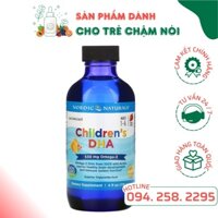 DHA vị dâu ⚡ CAO CẤP ⚡ DHA Children giúp bé hoàn thiện hệ thần kinh những năm đầu đời, nhanh nói dung tích 119ml