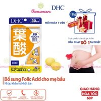 DHC Folic Acid – Bổ sung Vitamin, Axit Folic 400ug 0.4mg cho bà bầu của nhật trước và sau khi sinh – Từ DHC Nhật Bản